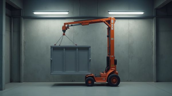 Un solide levage avec la flèche télescopique en aluminium